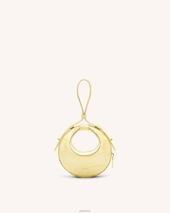 كو JW PEI حقيبة صغيرة صغيرة رانتان تمساح أصفر فاتح حقيبة مقبض 6604F177