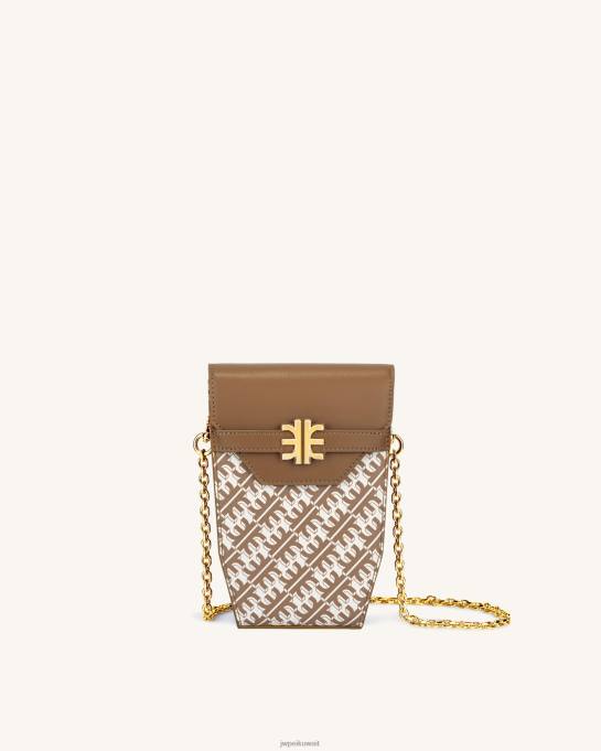 كو JW PEI سلسلة الهاتف فاي حالة بني حقيبة الهاتف 6604F210