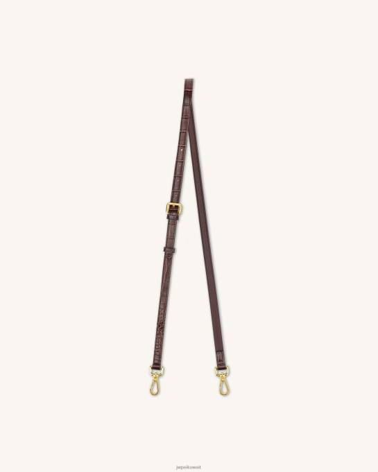 كو JW PEI حزام لرفرف صغير التمساح البني حزام 6604F249