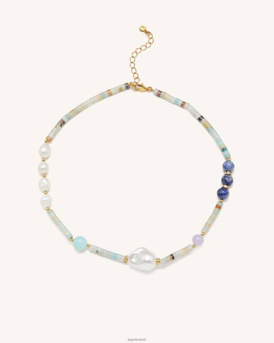 كو JW PEI قلادة مطرز متعددة الأمازونيت قلادة 6604F404