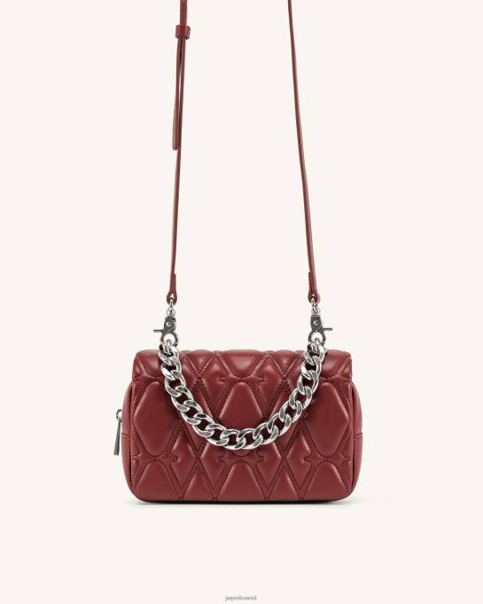 كو JW PEI حقيبة كروس نورا نبيذ أحمر حقيبة CROSSBODY 6604F44