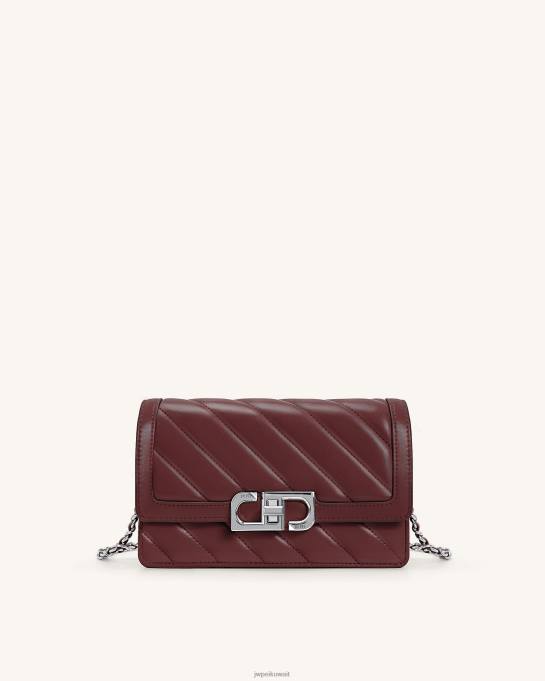 كو JW PEI حقيبة كروس سلسلة لوتي oxblood أحمر حقيبة CROSSBODY 6604F45